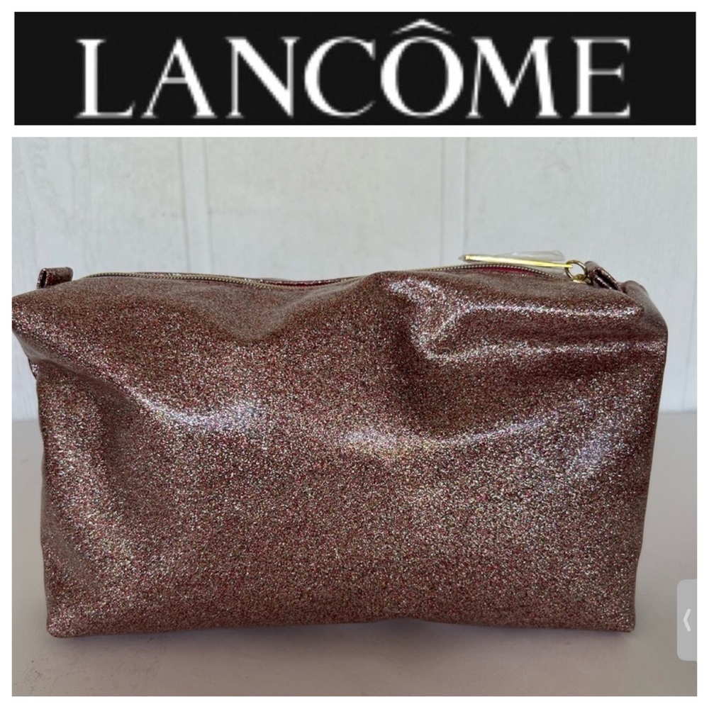 LANCÔME NWOT GLITTER MAKEUP COSMETIC BAG